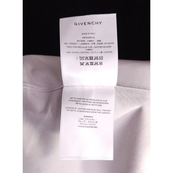 Givenchy Lambskin Leather Hoodie in Gray Size 50 US 40 M New $3985 - Picture 15 of 15